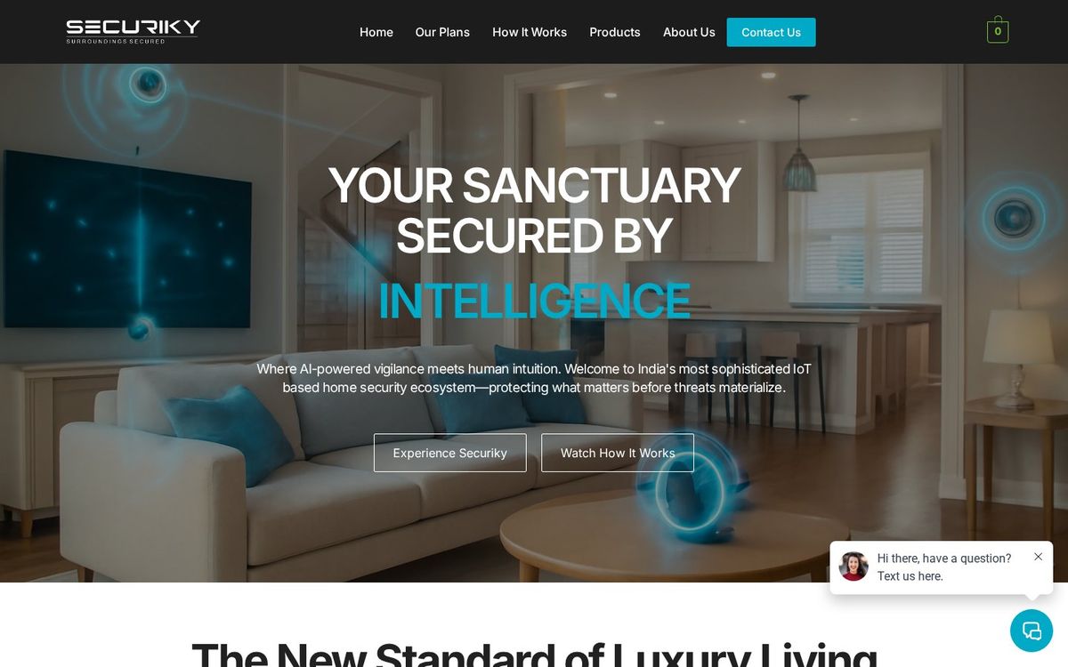 Securiky website screenshot