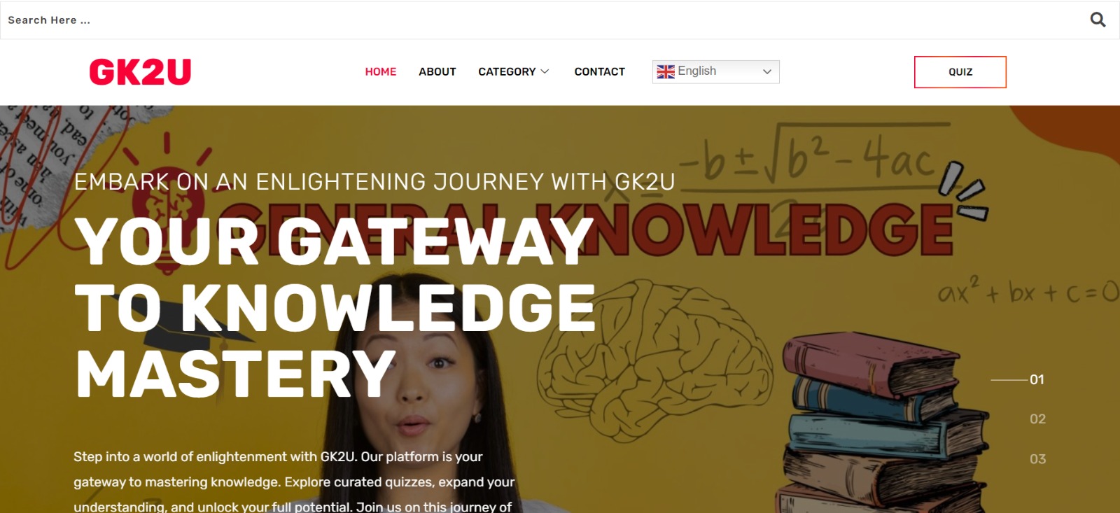 We designed gk2u website
