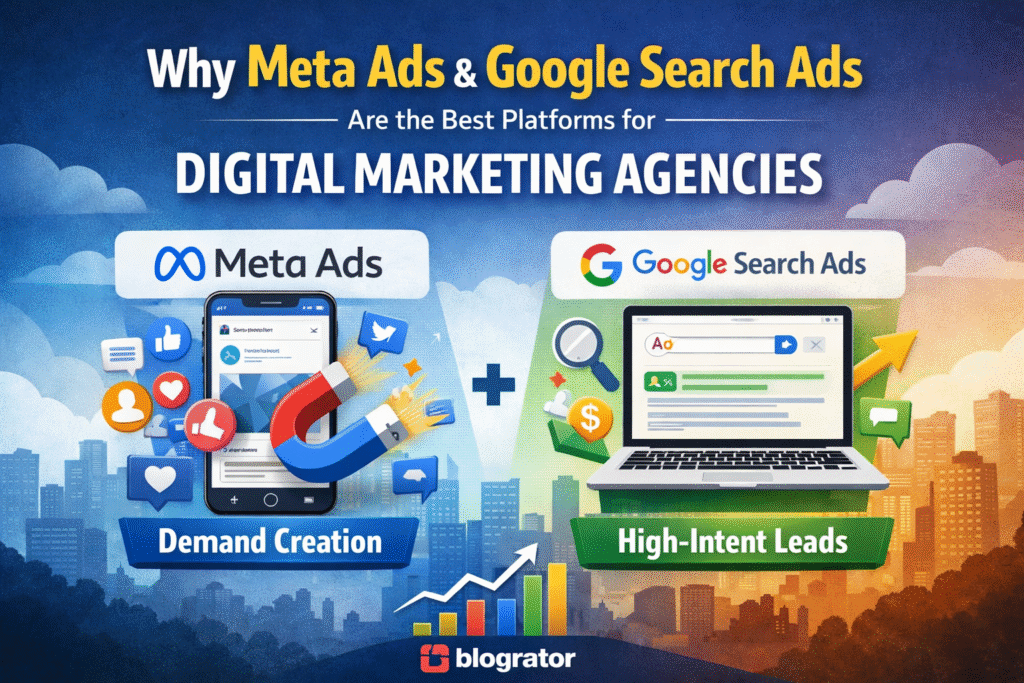 Best Ads Platforms for Digital Marketing Agencies are Meta & Google